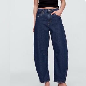 High-Rise Wide Leg Women’s Jeans in Dark Blue